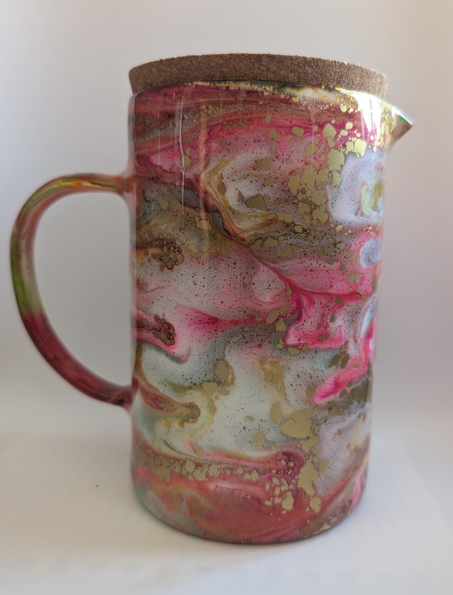 Jug with bamboo lid